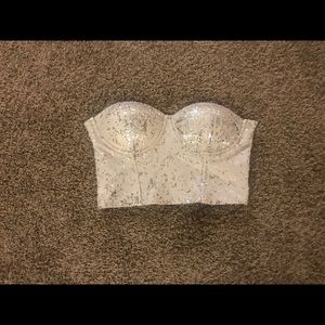 Sequin Bustier Top